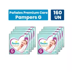 PAMPERS - Pañales Pampers Premium Care G 160 pañales