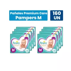 PAMPERS - Pañales Pampers Premium Care M 160 pañales