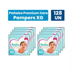 PAMPERS - Pañales Pampers Premium Care XG 128 pañales