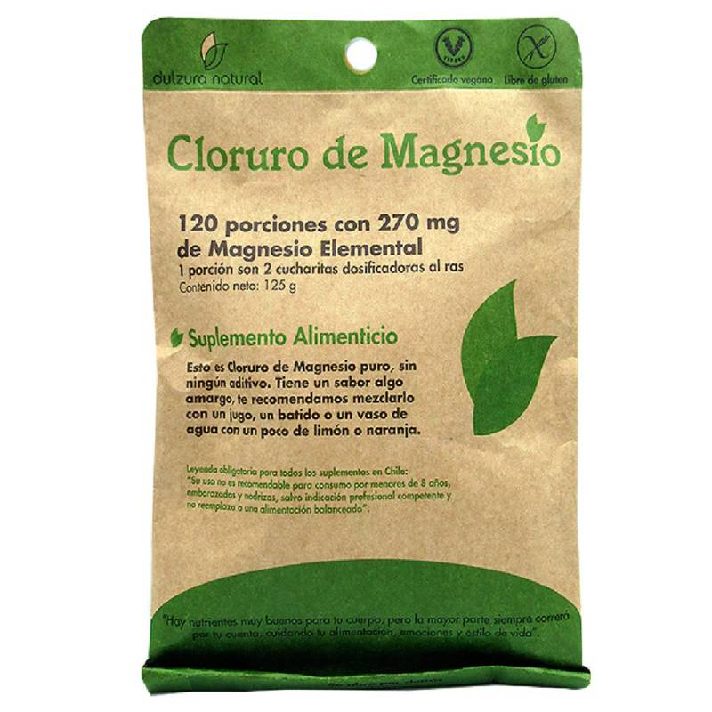 DULZURA NATURAL - Cloruro de Magnesio 125g (120 porciones con 270 mg)