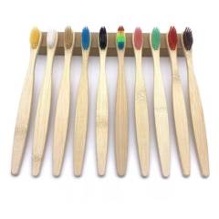 GENERICO - Cepillos De Diente De Bambú Cerdas Suaves Bamboo Toothbrush