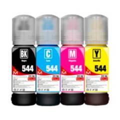 MALIK - Papel Adhesivo Glossy 135gm 100 hojas + 4 Tintas para Epson L3250