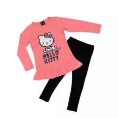 HELLO KITTY - Conjunto Niña Polera+Calza Hello Kitty - Rosa