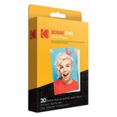 KODAK - Papel Fotográfico ZINK Kodak 2x3- Pack 20 Hojas