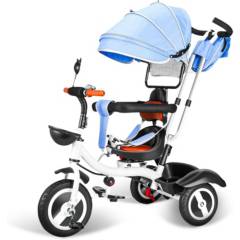 BLUEDREAMER - Triciclo infantil plegable portátil deformable