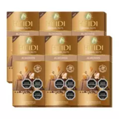 HEIDI - Pack 6 Tabletas De Chocolate Heidi Caramel Nuts Almonds 80g
