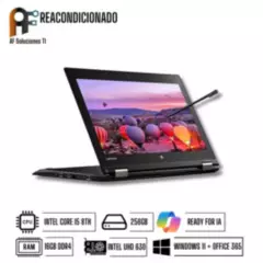 LENOVO - Notebook Lenovo Yoga L390 I5 8TH-16GB-256GB-Touch  Win11-Office365 Reacondicionado