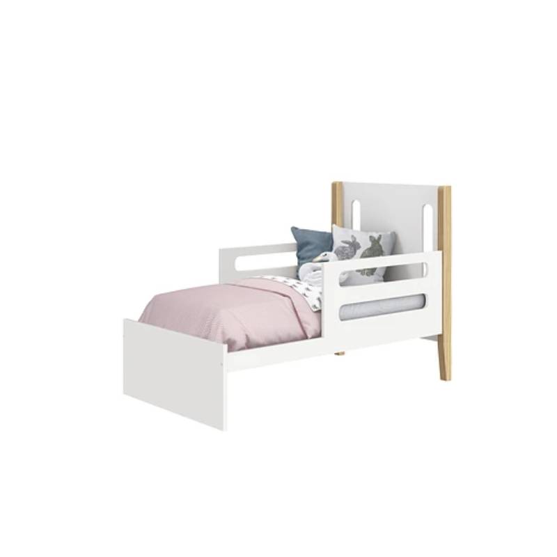 Cuna de madera 3 en 1, color blanco, Kidscool - Kidscool