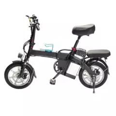 GENERICO - Bicicleta Eléctrica Plegable Haiba color negro