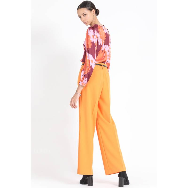 Pantalón sastre naranja con pinzas