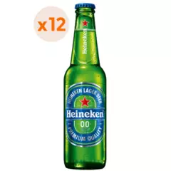 HEINEKEN - 12X Cerveza Sin Alcohol Heineken Sin Alcohol Botellín 0° 355Cc