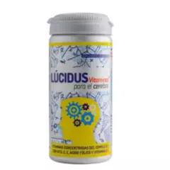 VITAL AND YOUNG - Lucidus Vitaminas B1 B2 B6 B9 B12 C D3 E 30 Caps Vy. Para el Cerebro
