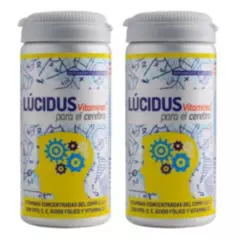 VITAL AND YOUNG - Lucidus Vitaminas B1 B2 B6 B9 B12 C D3 E Vy 2x30 Caps Para el Cerebro