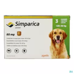 PFIZER - Simparica Perros de 20 a 40 kg (3 Comprimidos)