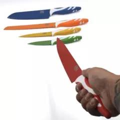 GENERICO - cuchillos de cocina 5 piezas  colores