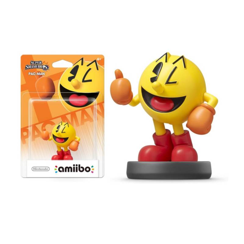 Nintendo Figura Amiibo Pac Man Colección Super Smash Bros 