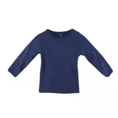 PUMUCKI - Camiseta Lisa de Algodón Azul Pumucki