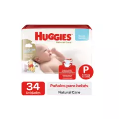 HUGGIES - Pañales Huggies Natural Care P 34 Unidades