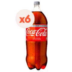 COCA COLA - 6x Bebida Coca Cola Light 3000cc