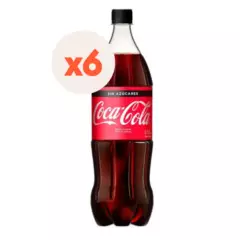 COCA COLA - 6x Bebida Coca Cola Zero 1500cc