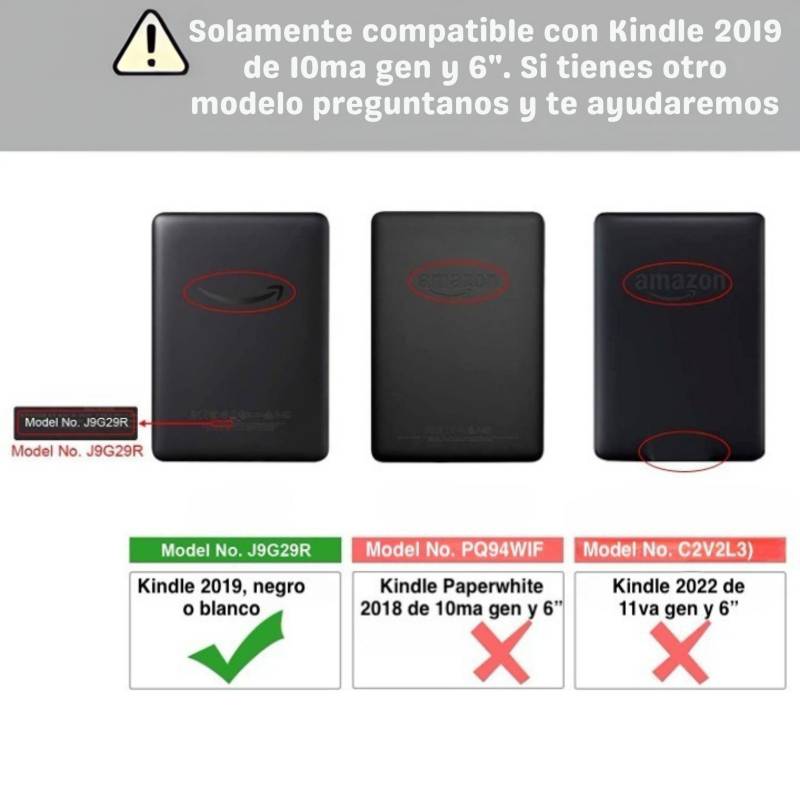 GENERICO Funda Protectora Microfibra Kindle 2022 11va Gen 6.0 Negro