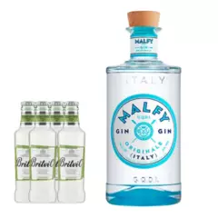 MALFY - Gin Malfy Originale 41° 750cc + 4 Britvic Elderflower 200cc