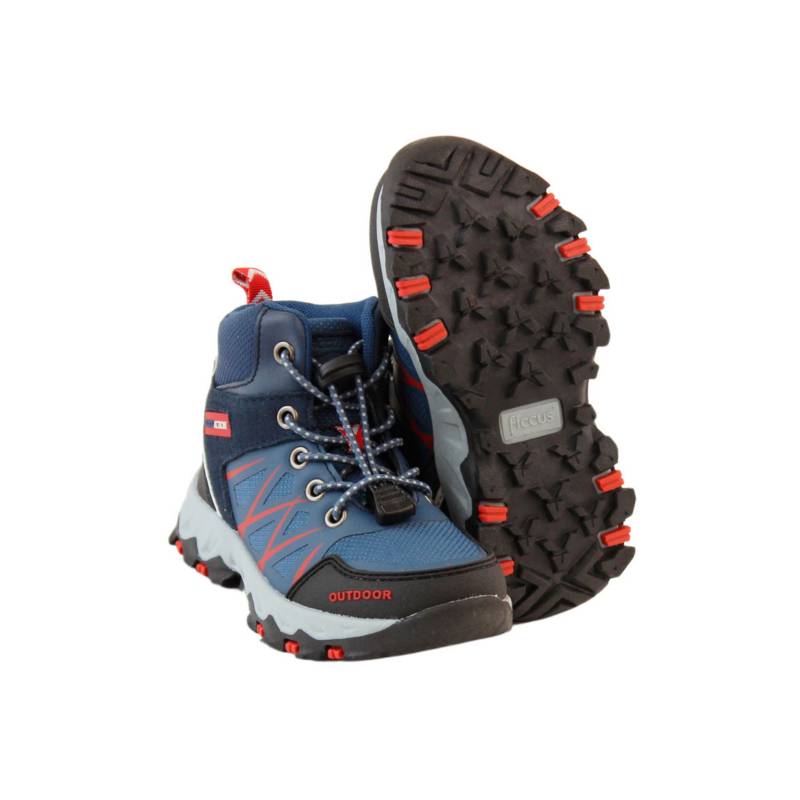 Ripley - ZAPATILLA OUTDOOR VELCRO FICCUSTEX KIDS NIÑO CAFÉ