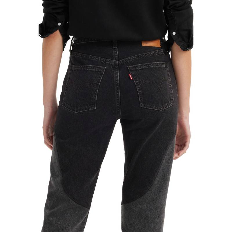 LEVIS Jeans Mujer 501 Original Fit Crop Negro Levis
