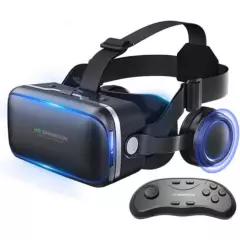 CORRERREY - Gafas de realidad Virtual 3D VR casco estéreo Controlador de juego