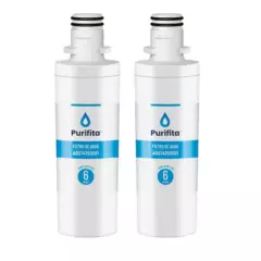 COREAQUA - Filtro de Agua para Refrigerador LG Purifita ADQ74793501 x 2
