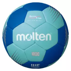 MOLTEN - Balon Handbol Serie F1800 Resina Free Molten Azulino T.3 - Rojo