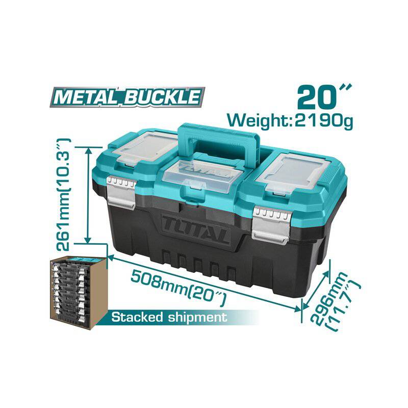 Caja para herramientas de metal 20 pulg