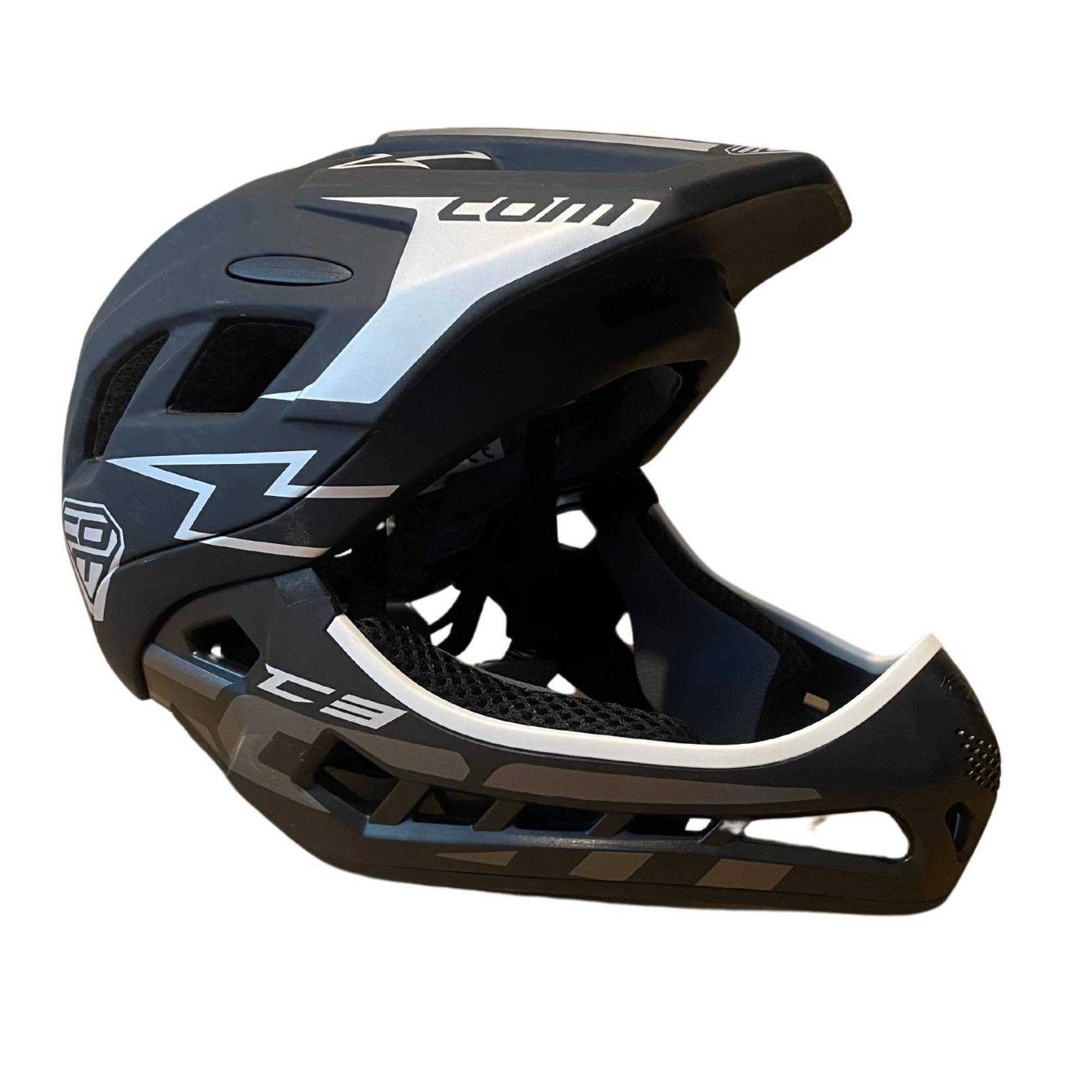 Casco Integral niños ComSports Black Go