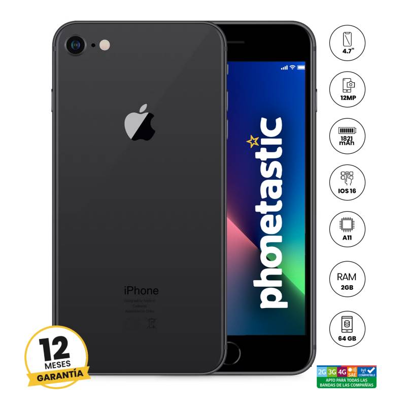 Iphone 8 64GB Negro Reacondicionado