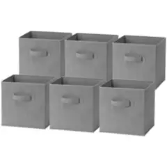 CARRY ALL - Pack 6 Cajas Cubo Organizador Plegables Closet Ropa