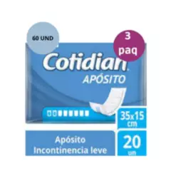 COTIDIAN - Aposito Cotidian 20und X3 Paquetes