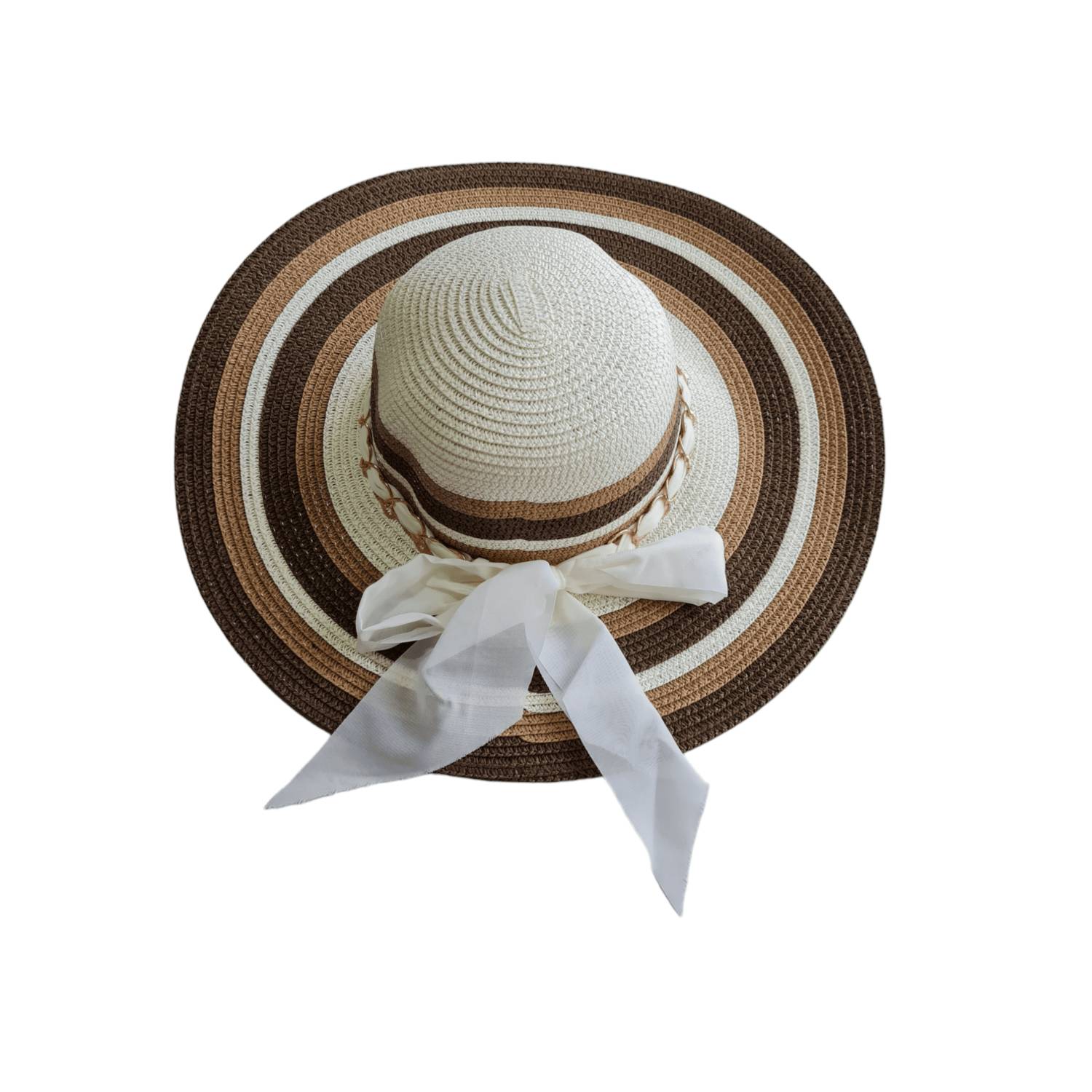 Sombrero Para El Sol Con Ala Diseño Flores Plegable Verano Mujer