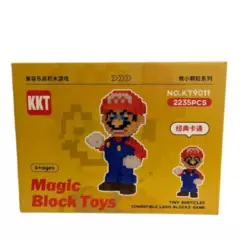 GENERICO - BLOCKS Armables figura 3d Mario Bros 22cm