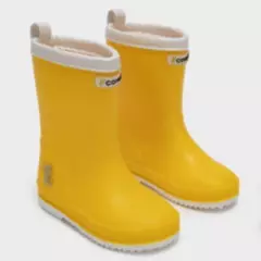 COYOTE KIDS - Bota de agua amarilla ribete blanco - Amarillo