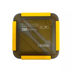 HB IMPORTACIONES - Taper Contenedor Plástico Lunch Box + Cubiertos 1500ml
