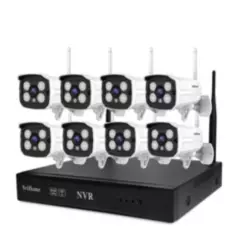 SRIHOME - KIT NVR IP WIFI 8 Cámaras Full HD 2MP Sricam NVS001