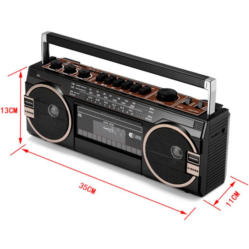 Radio Estéreo Audiopro Bluetooth/CD/Cassette AP02096