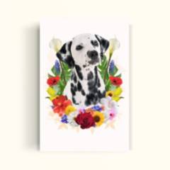 PET PRINT - Cuadro personalizado de tu mascota Petprint - Floreados Perros o Gatos