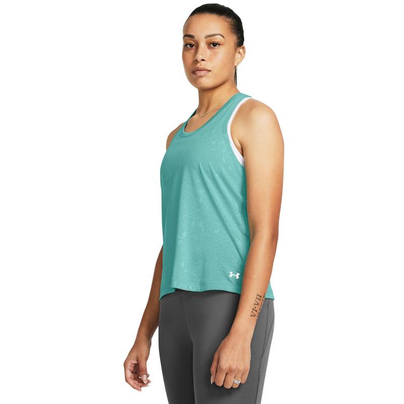 Polera Sin Mangas Entrenamiento Mujer Under Armour Tech Gris