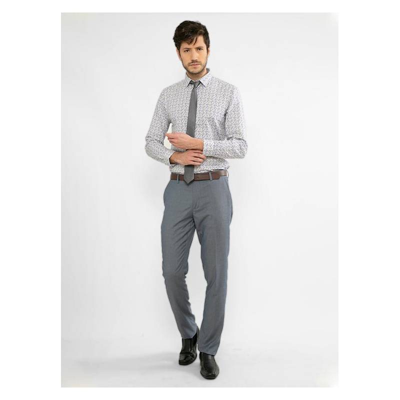 HERRERA MAISON Pantalon Formal Hombre Berni Gris