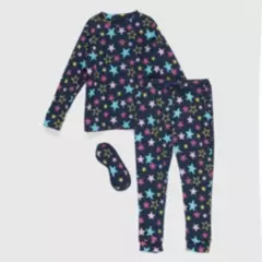 COYOTE KIDS - Pijama azul estrellas colores algodón peruano - Azul