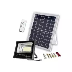 INTERLIGHT -  Foco Solar Exterior 40W con Panel Solar HD + Control Remoto