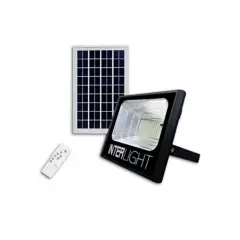 INTERLIGHT -  Foco Solar Exterior 40W con Panel Solar HD + Control Remoto