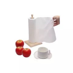 GENERICO - Soporte Porta toalla Papel de Madera para mesa PortaNova Rollo cocina