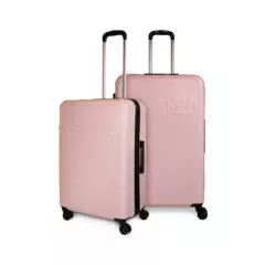 CALVIN KLEIN - Pack 2 maletas Expression mediana 18kg + grande 23kg rosada 